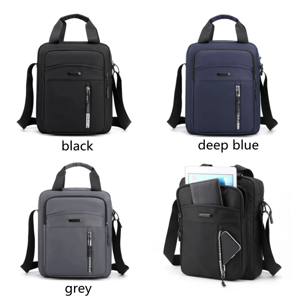 

New Design Men Messenger Bags Large Capacity Multi Sizes Waterproof Shoulder Bag Business Briefcase Male Files Handbag