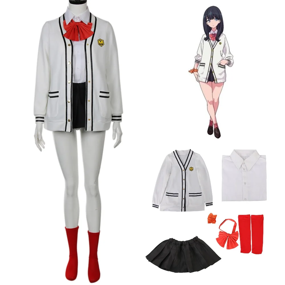 

Аниме SSSS.GRIDMAN Takarada Rikka косплей костюм для женщин полный комплект школьная форма косплей наряды