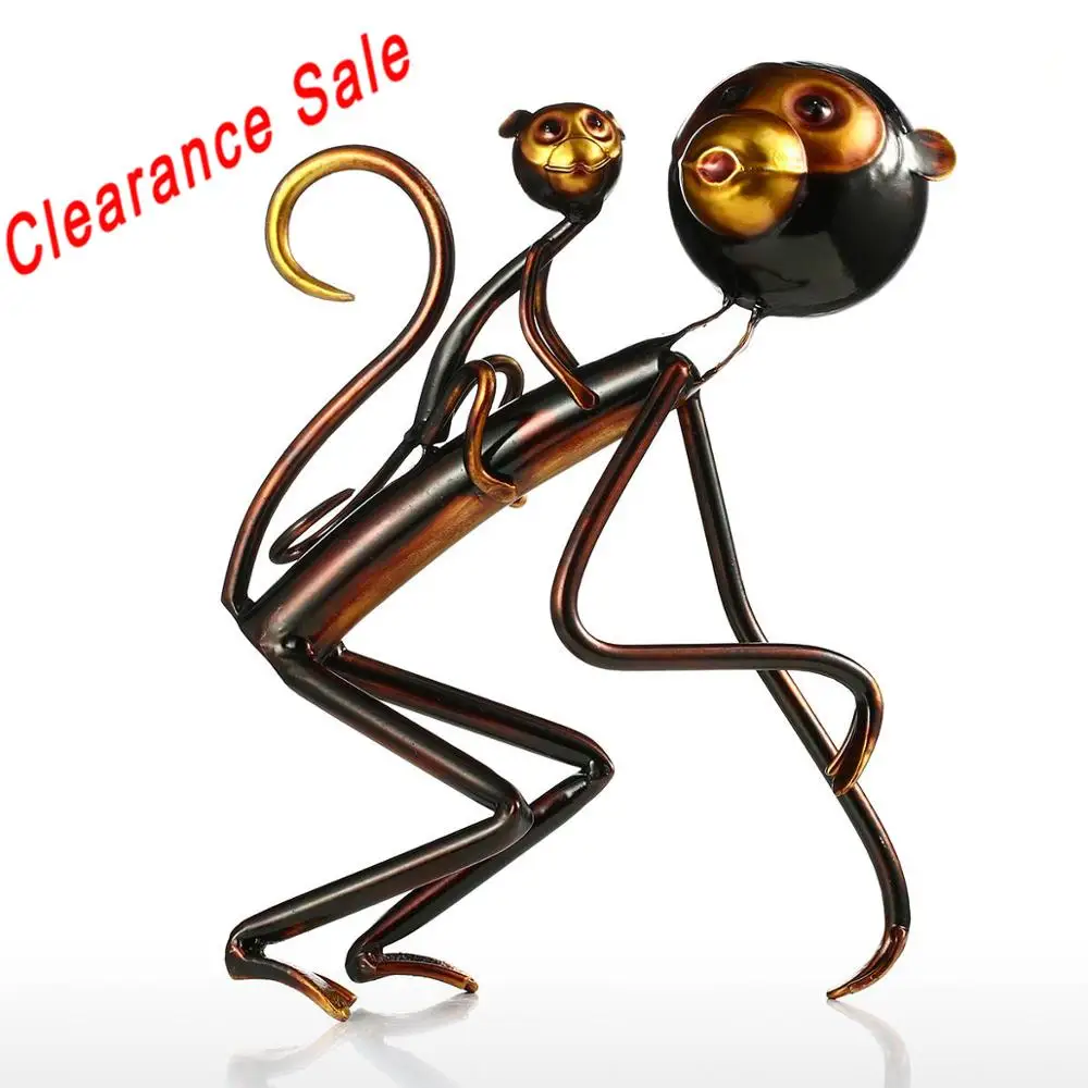 Металлическая скульптура Tooarts Утюг с принтом обезьяна для переноски ребенка