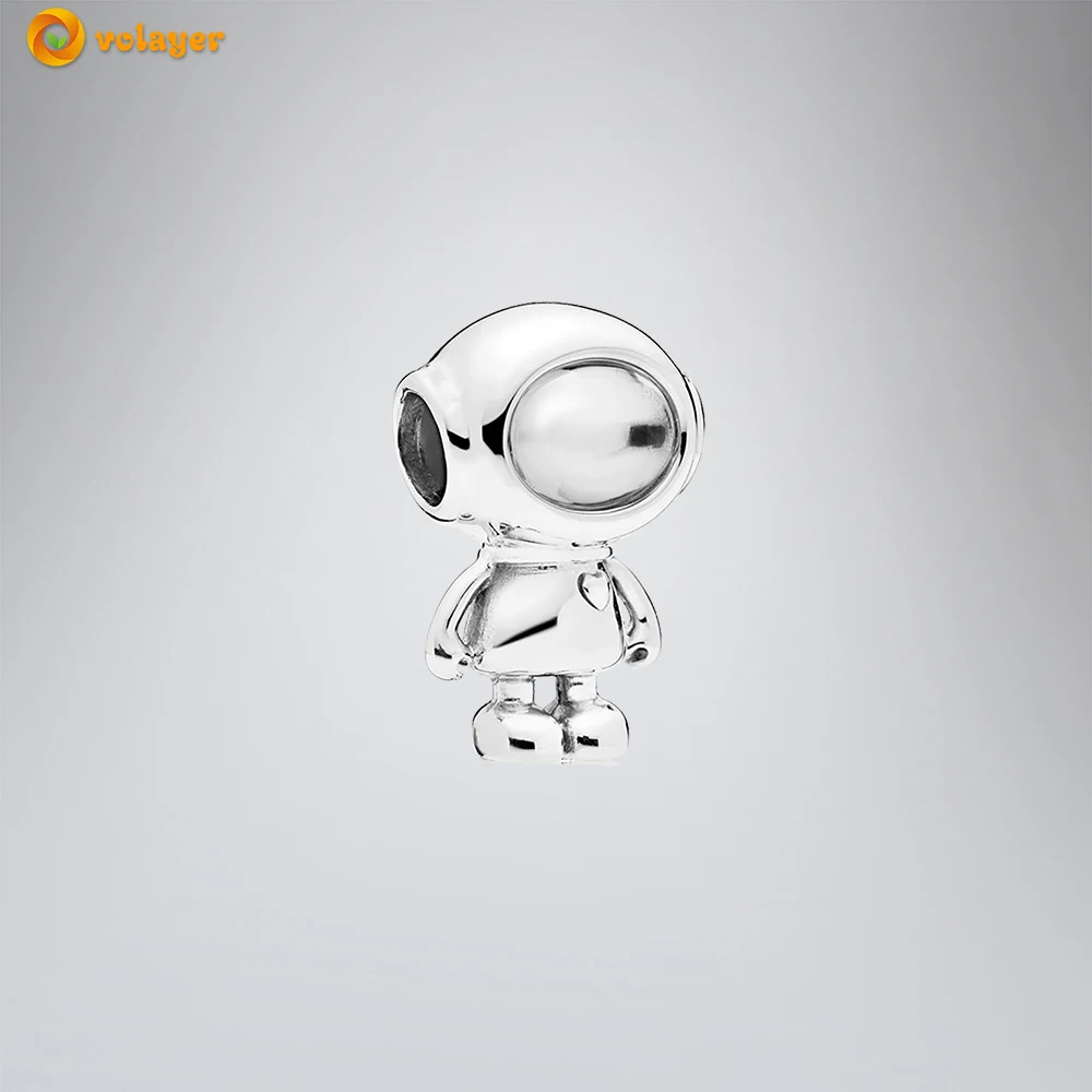 

Volayer 925 Sterling Silver Beads Figaro Portrait Charms fit Original Pandora Bracelets for Women Jewelry Birthday Gift