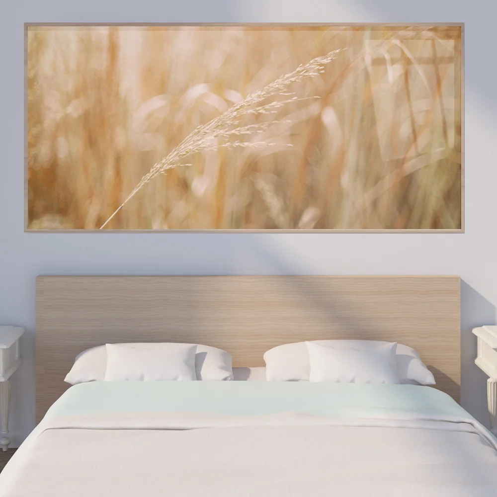 

Plant landscape oil painting flourishing wheat ear art canvas painting living room corridor bar home decoration mural