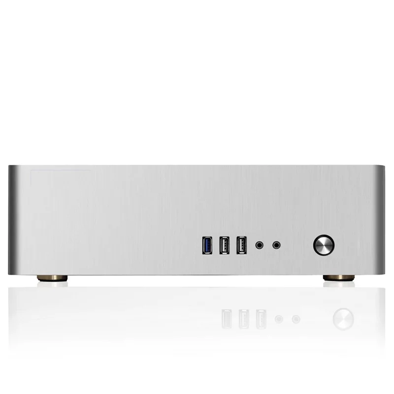 Алюминиевый Чехол для компьютера маленький горизонтальный мини ITX HTPC корпус