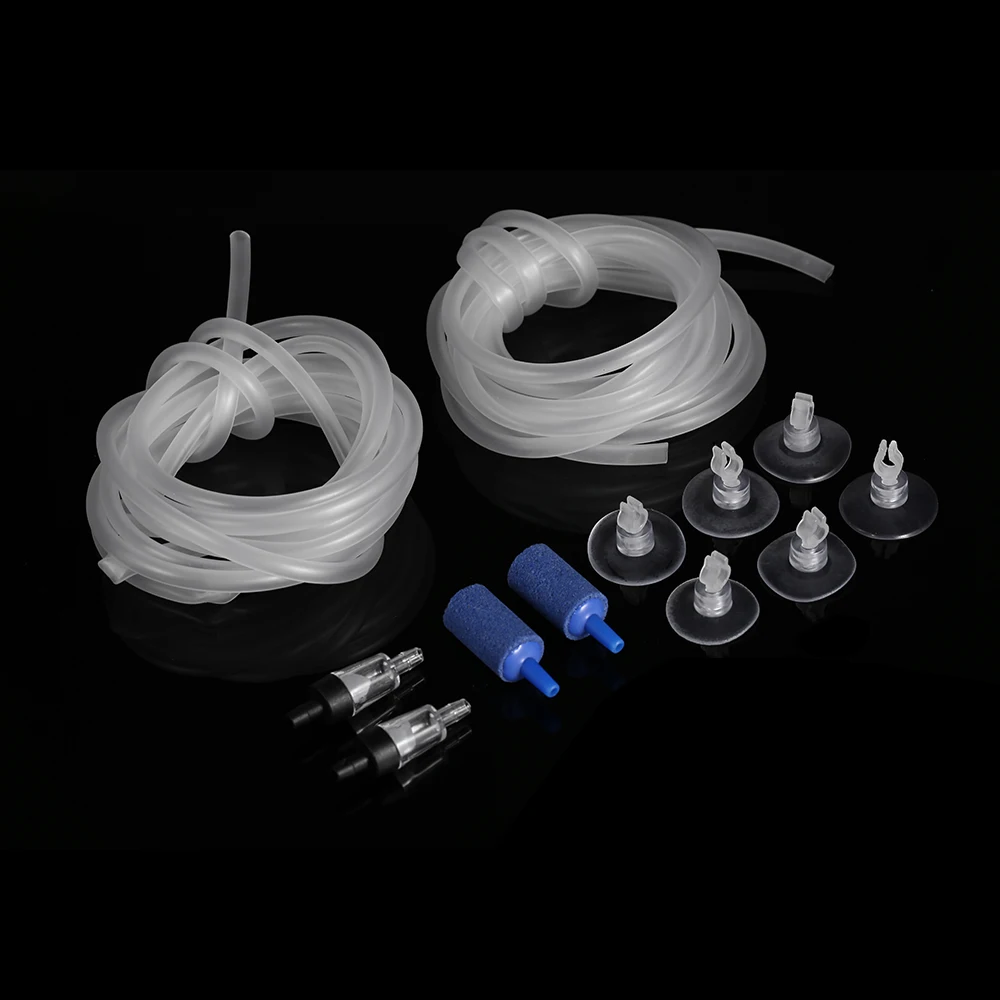2 шт. 5 м 4 мм кислородная труба для аквариума мягкие шланги стопорный клапан + 6