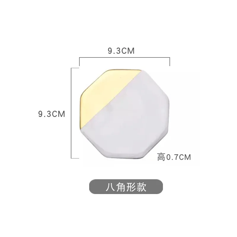 Датский Стиль мраморные керамические горки теплоизоляция позолоченный чайный