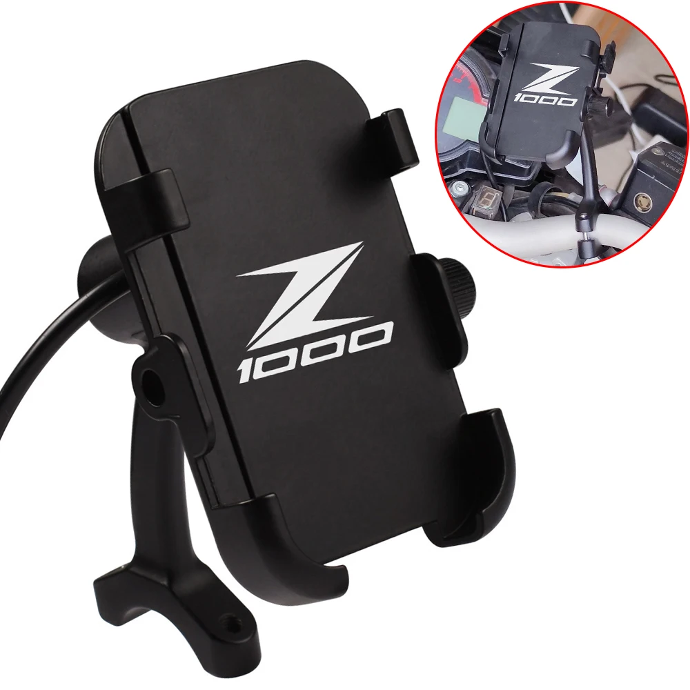 

Аксессуары для Kawasaki Z1000 все годы Z 1000 Z1000SX мотоциклетное крепление для телефона Регулируемый противоударный металлический держатель + заряд...