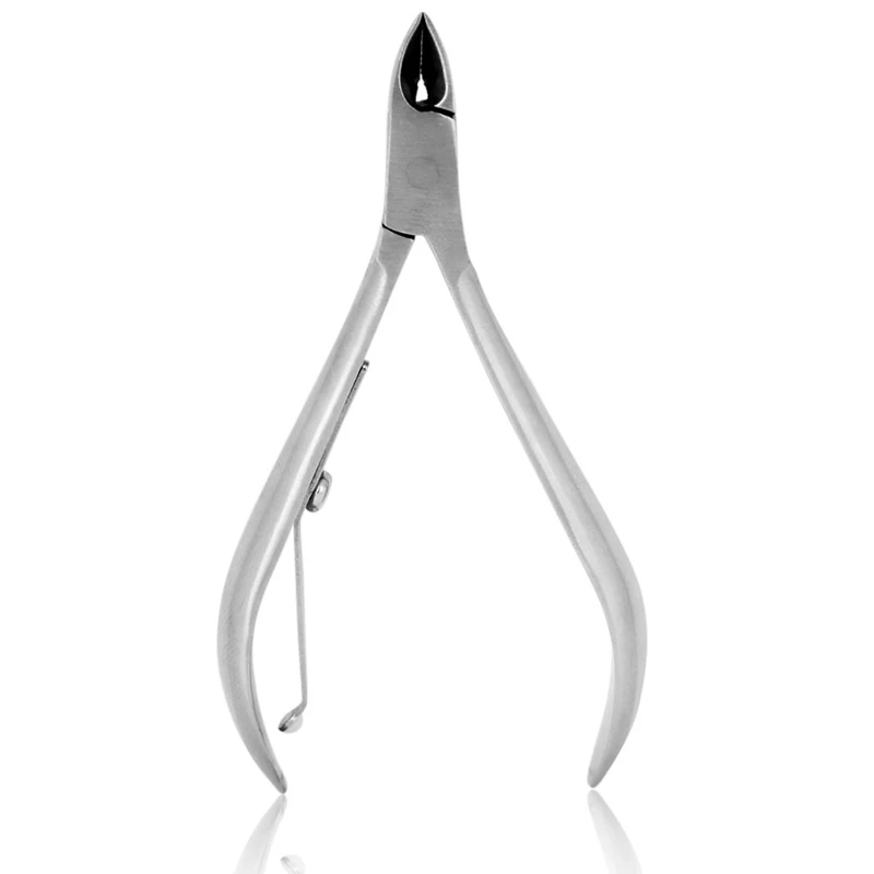 

HOT SALE Stainless Steel Single Spring Screw Cuticle Tong For Nail Art Manicure Pedicure