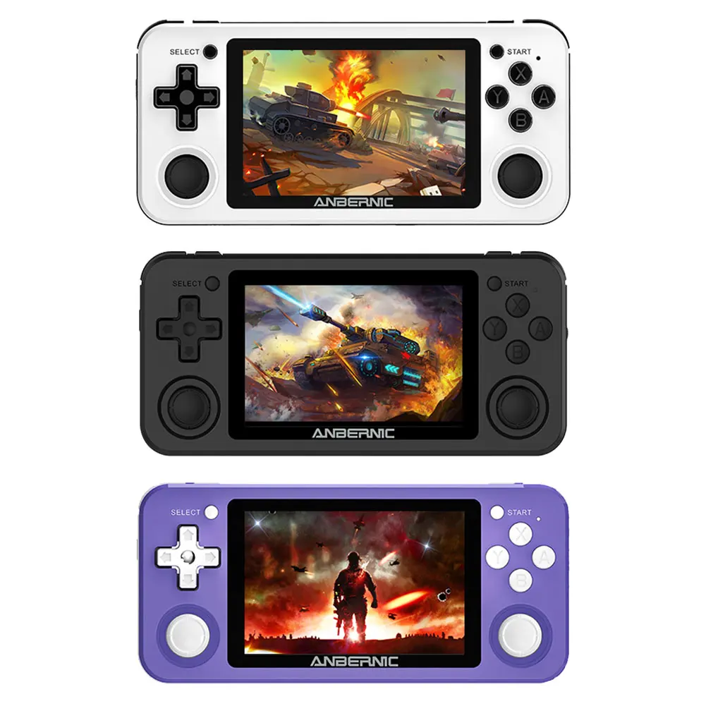 

RG351P Open Source Handheld GBA HD N64 Remote Sensing PSP Retro Nostalgic Vibration PS 3.5-inch Game Console