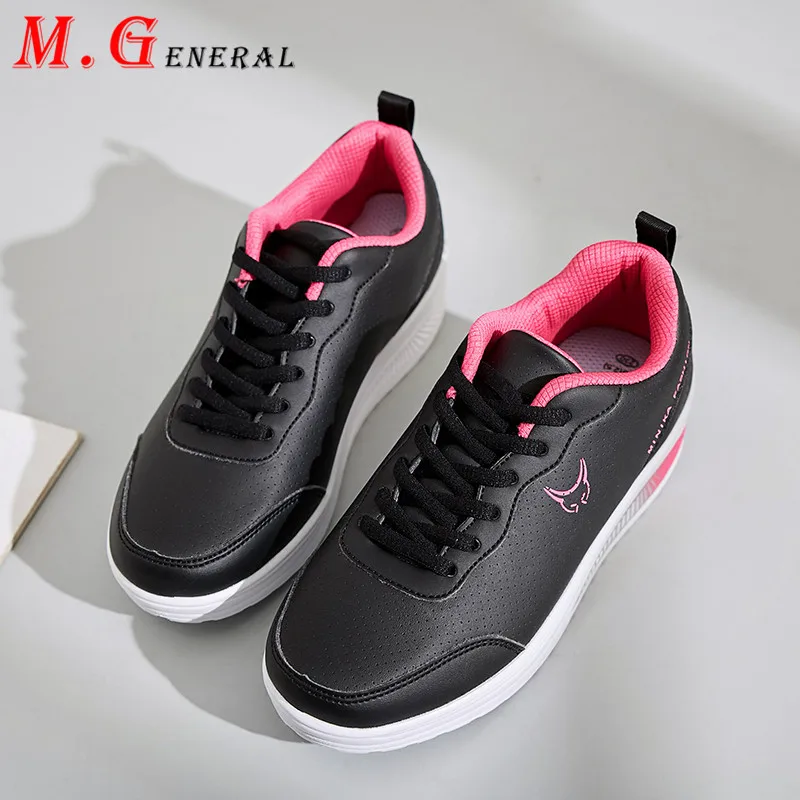 Кожаные спортивные кроссовки женские легкие для бега удобная женская спортивная