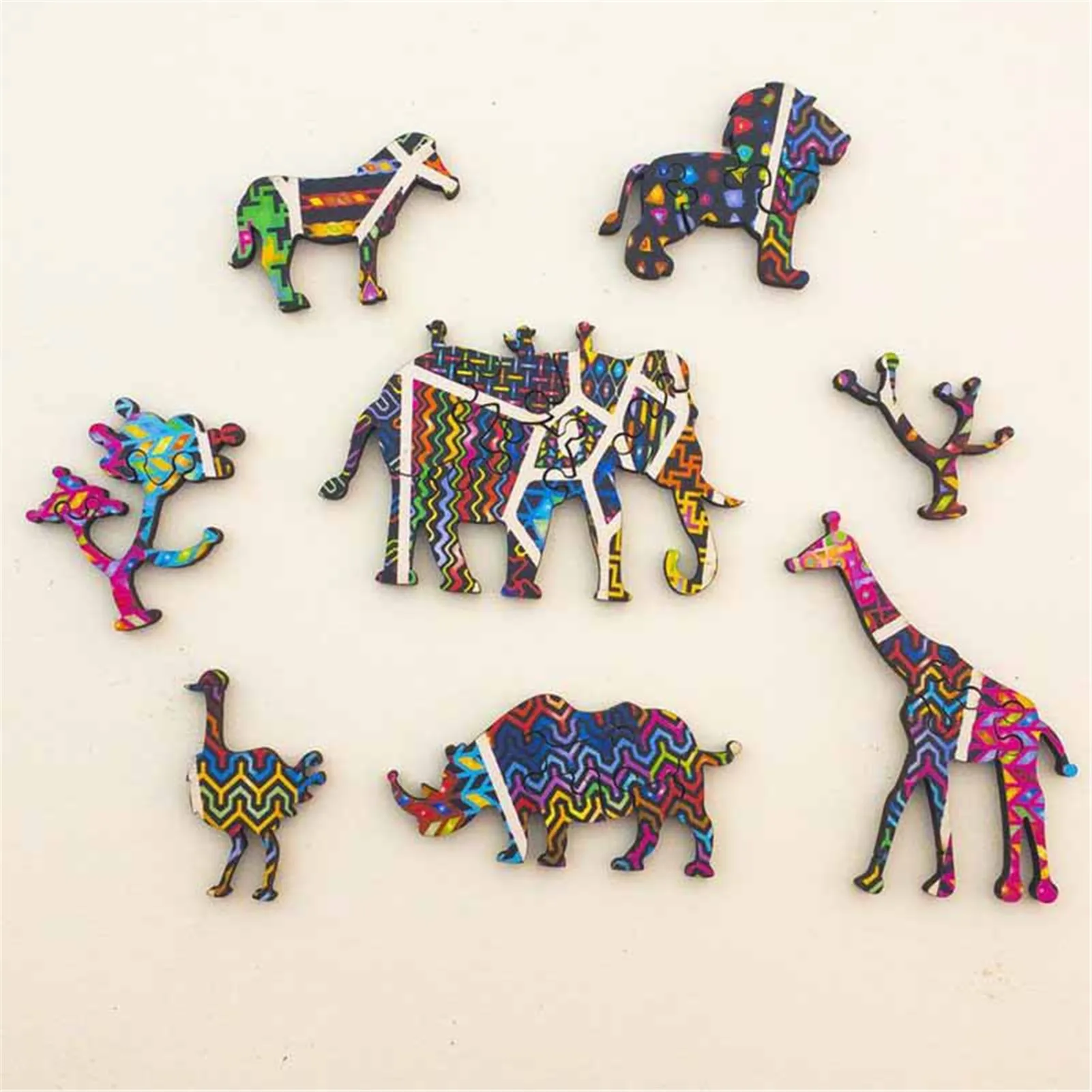

Wooden Jigsaw Puzzles For Adults Unique Shape Jigsaw Pieces Children DIY Wooden Best Gift For Kids Best Christmas Gift Puzzle