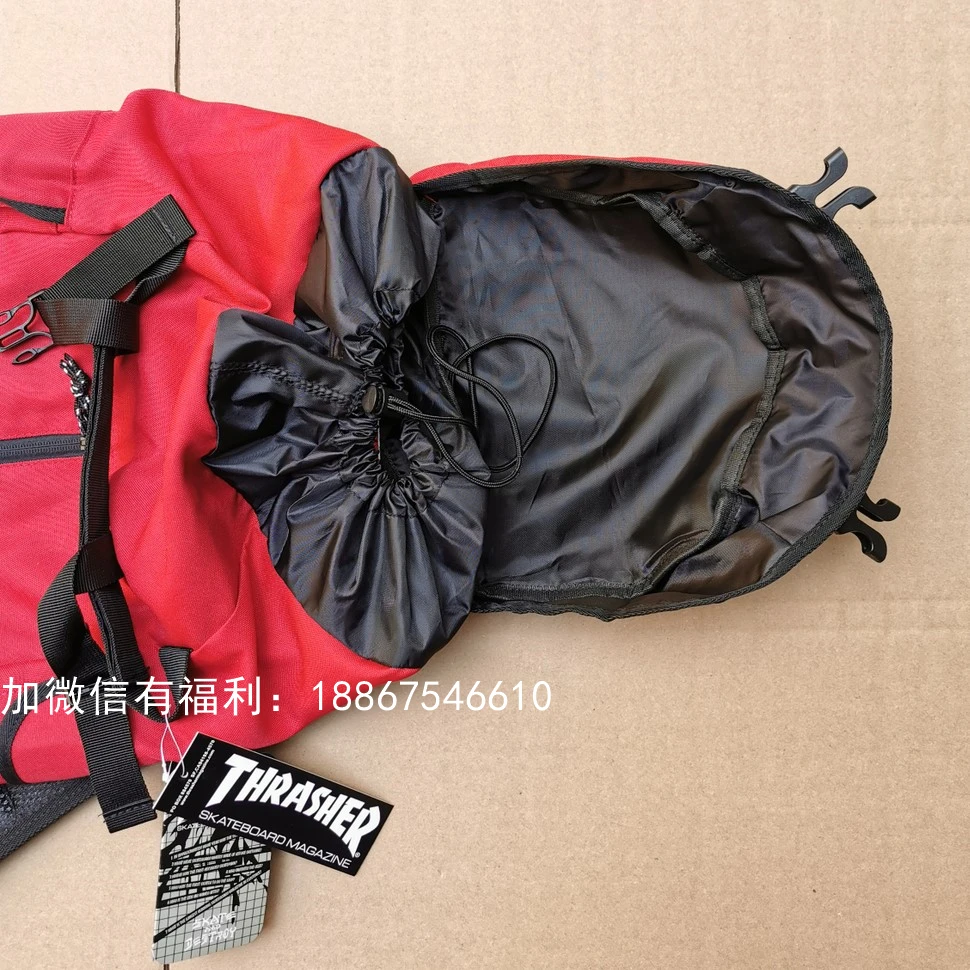 thrasher skateboard bag good quality school bags red color multiple pockets | Спорт и развлечения