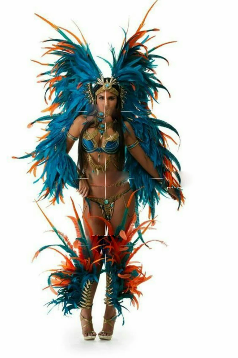 Летнее бикини для вечеринки самбы танцевальная одежда барный костюм с перьями