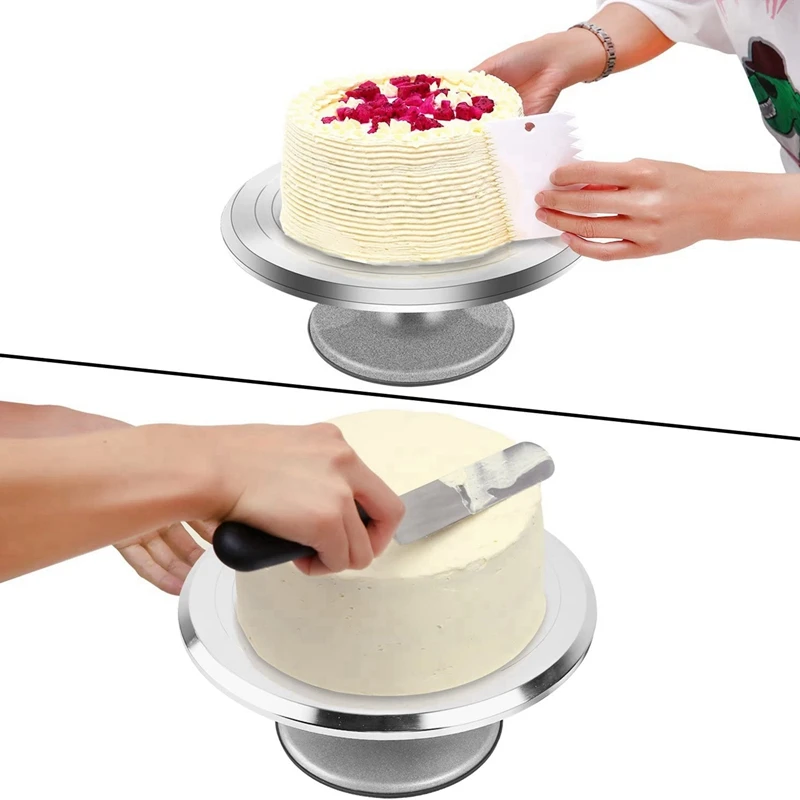 

1 Set Cake Stand,Revolving Cake Turntable 12 Inch Rotating Cake Decorating Stand & 1 Set Digital Scale