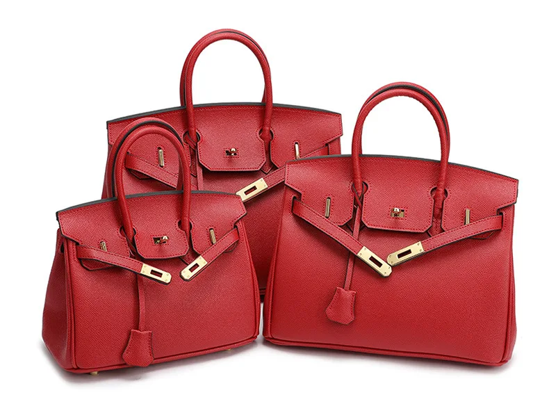 

Роскошная женская сумка Epsom с пряжкой, сумка из натуральной кожи для документов, сумки на плечо, женские сумки от известного бренда 2021 года, д...