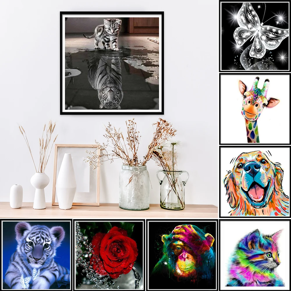 Испания Быстрая доставка 5D алмазная картина мозаика Мультяшные животные