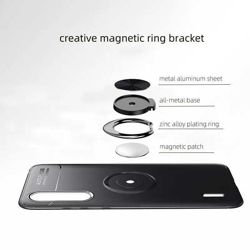 Для xiaomi 9 mi9SE MI8 8SE металлический Невидимый кольцевой кронштейн TPU чехол для xiaomi CC9 xiaomi CC9E Магнитный поглощающий чехол