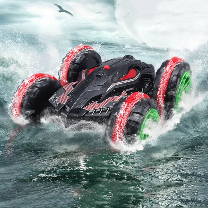 Амфибиус двусторонний RC 1:18 2 4G 4WD водонепроницаемый с поворотом на 360 градусов| |