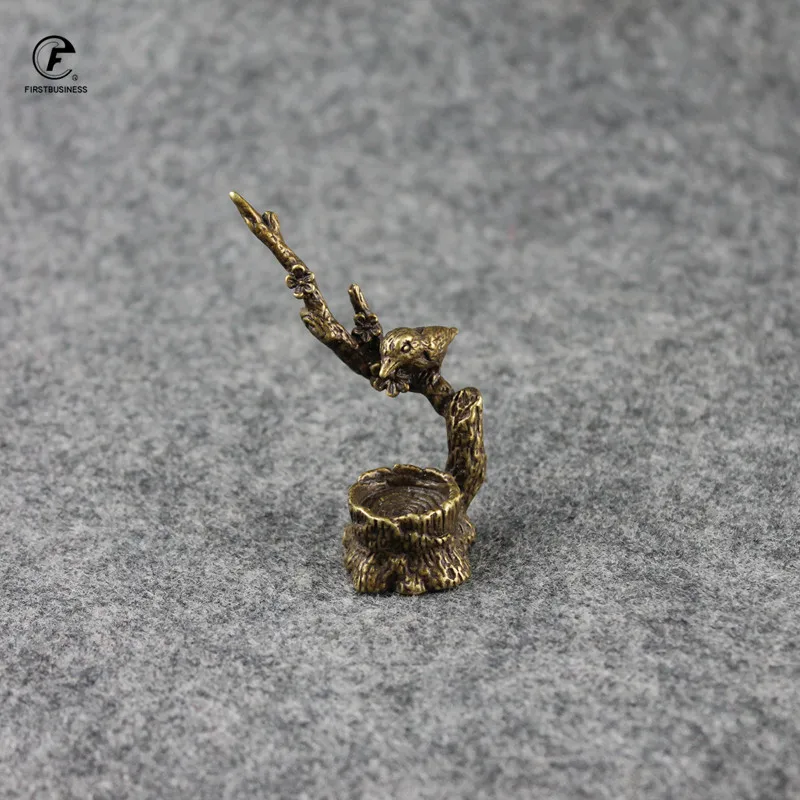 Античная Медная Волшебная слива дерево фотоэлемент креативная курильница в виде