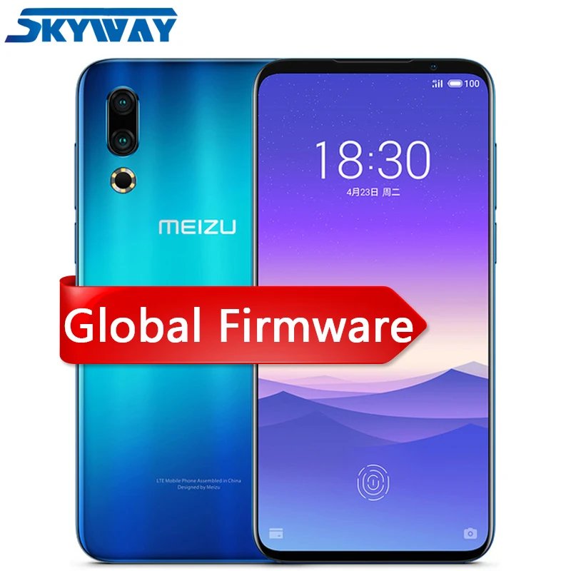 Meizu 16s 4G LTE 6 ГБ 128 Восьмиядерный процессор Snapdragon 855 2 дюйма 2232x1080p 48mp 20mp двойная
