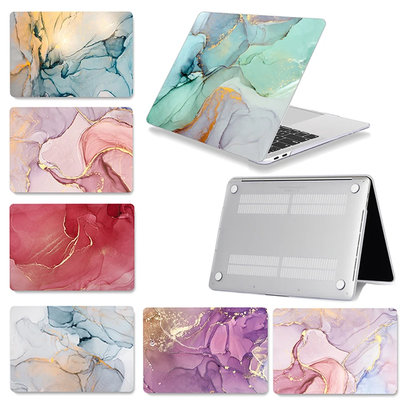 

Marble Hard Shell Laptop Case for Macbook Pro 16 A2141 Pro 13 A2289 A2251 Retina 15 Touch Bar ID For Macbook Air 13 A2179 Cover