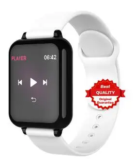 white B Умные часы B57, мужские спортивные часы для apple Watch, женские фитнес-часы с сердечным ритмом, умный браслет, будильник, часы для ios android - Цвет: white B