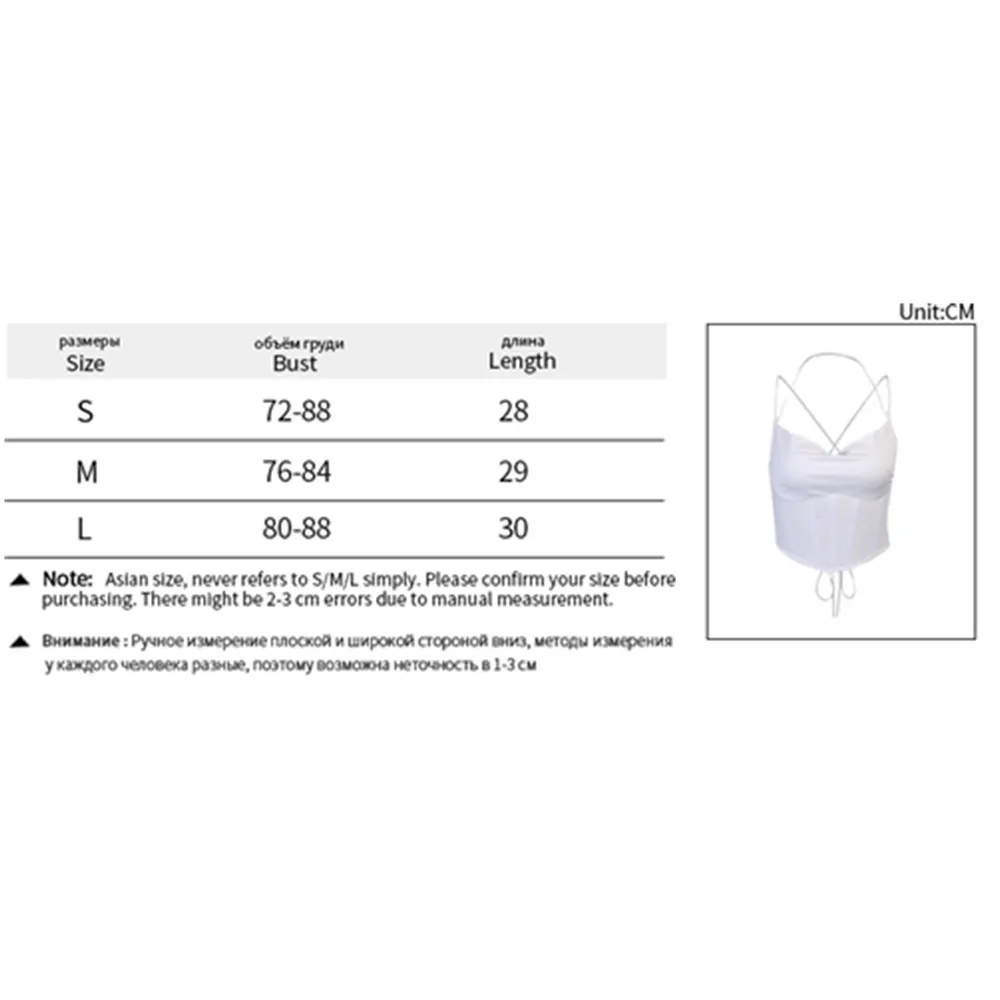 

Women Sexy Solid Color Hollow Out Camisole Top Summer Spaghetti Straps Backless Tie Up V-Neck Tanks Vest Camis Female Clothing