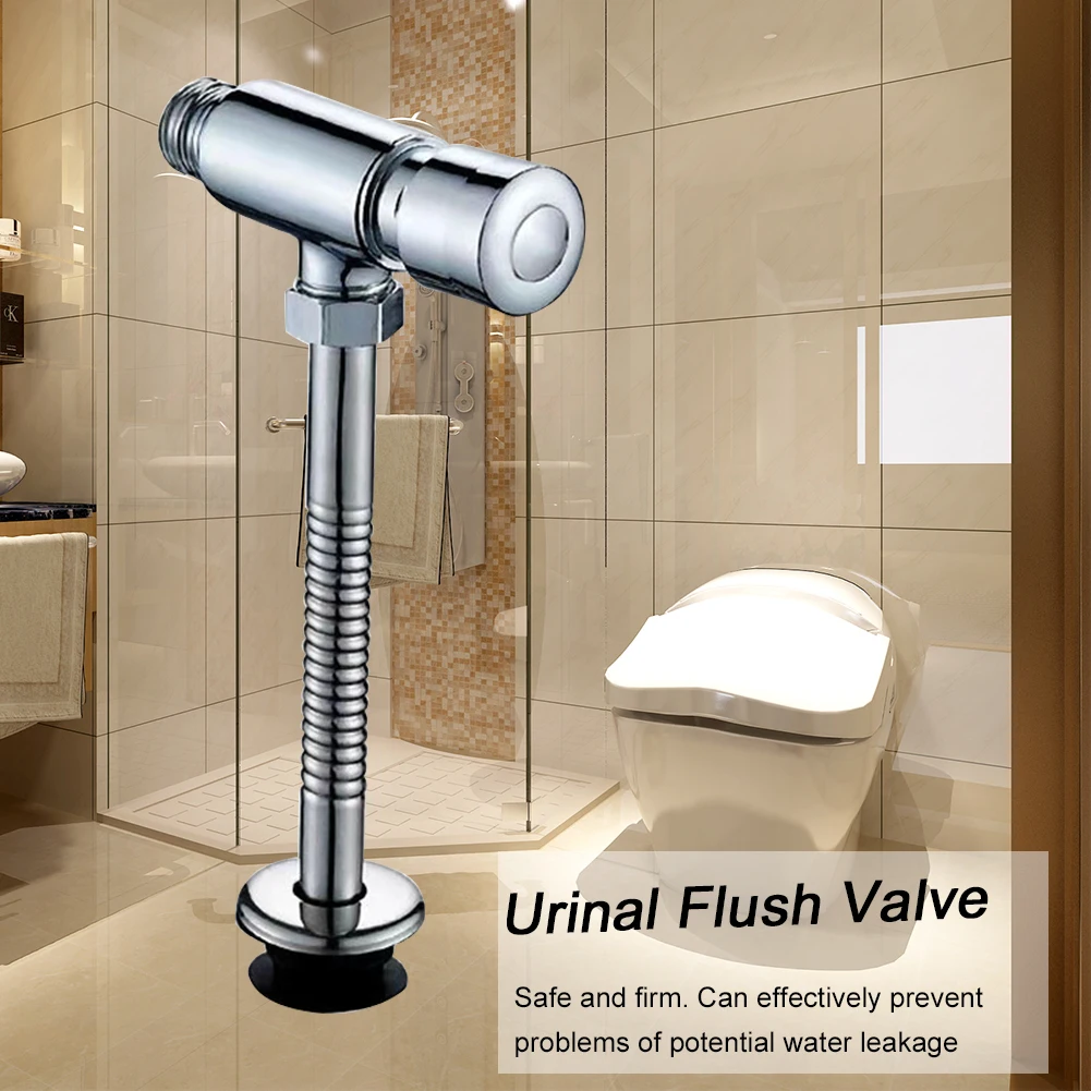 

Durable Hotel Hand Pressing Home Urinal Flush Zinc Alloy Bathroom Toilet Flushing Tool Multifunction Practical Manual