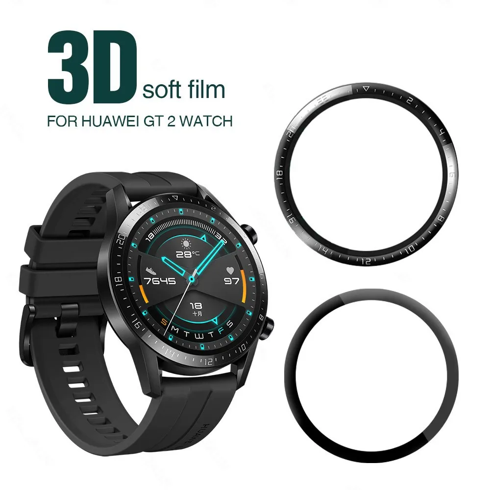 

Водонепроницаемая Защитная пленка для экрана часов Huawei Watch GT 2 46 мм 42 мм Full Clear HD PC, Сменное защитное стекло, мягкая пленка
