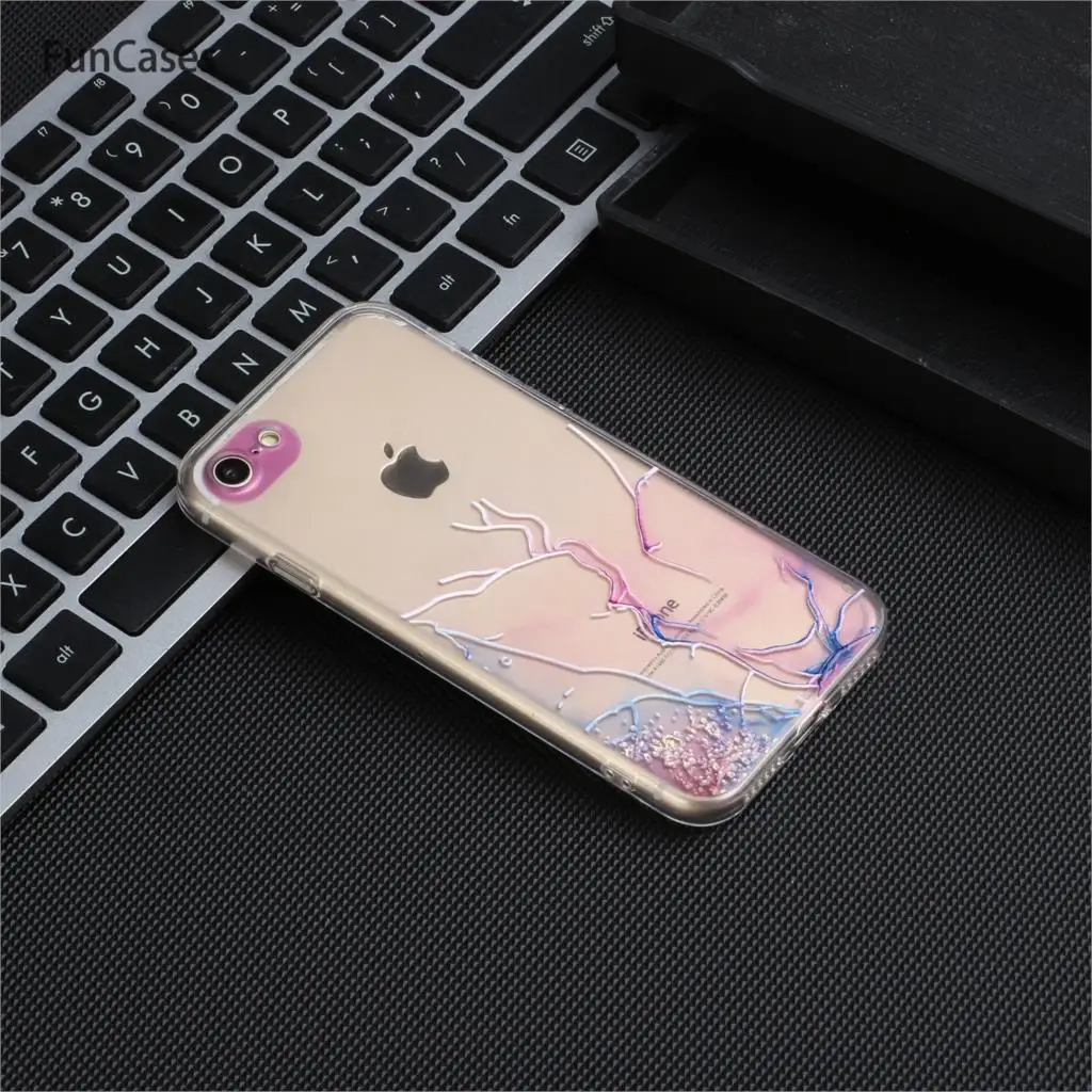 Розовые смарт-Чехлы для carcaso Apple iPhone 6S Plus мягкий силиконовый чехол estuche 6 SE 2020 8 7 Ajax |