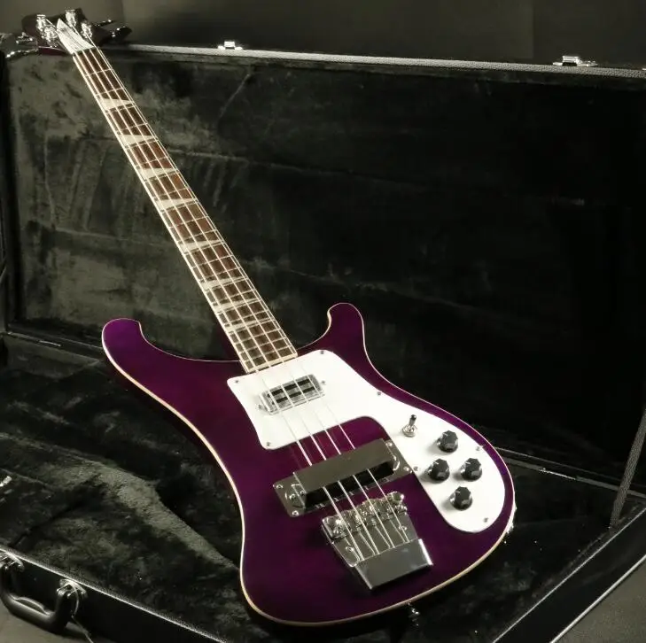 4 струны для гитары Ricken Bucker электрическая бас гитара фиолетовый цвет клен верхний