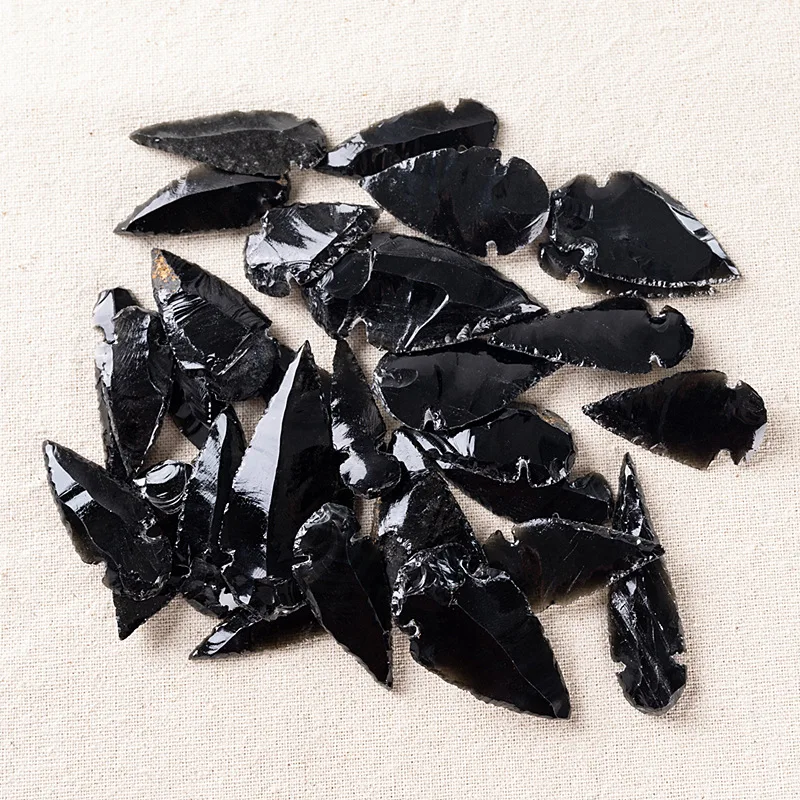 

Natural Obsidian Carved Arrow Personalized Decoration