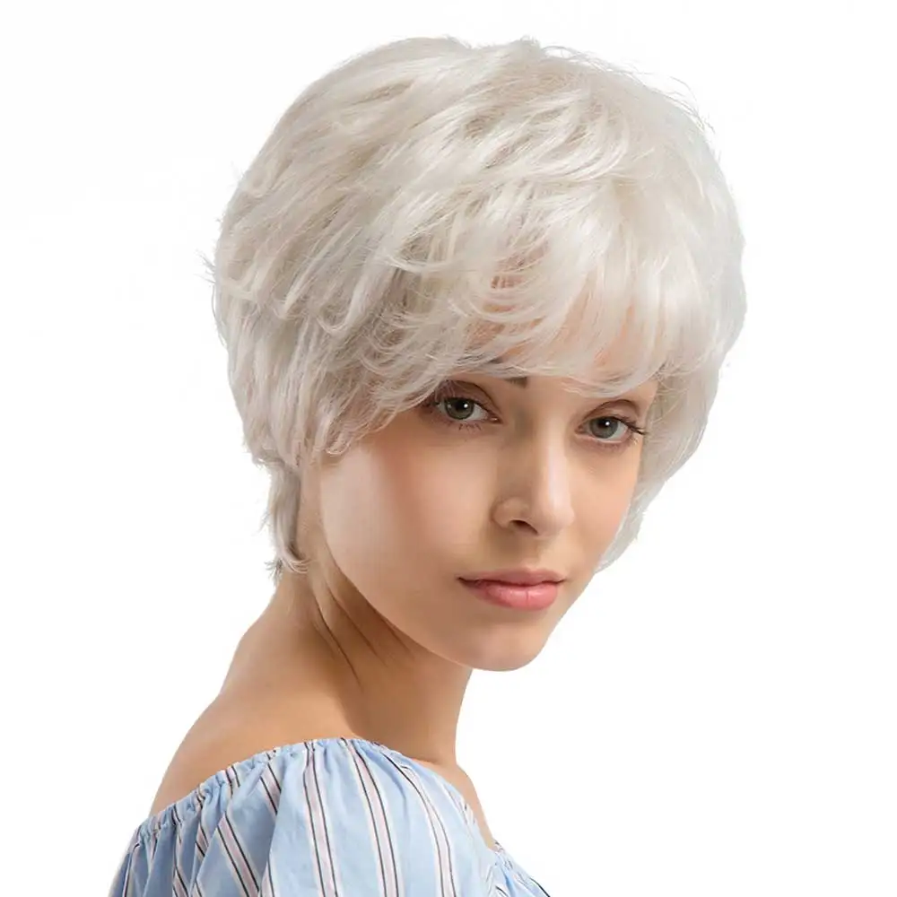 Новый роскошный Стильный Нежный парик из человеческих волос Дамская косая