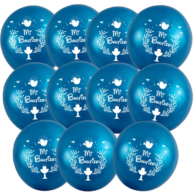 50 штук 10 см со стразами синего и розового цвета крещения испанский Mi Bautizo