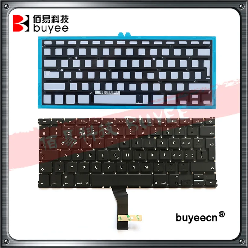 Клавиатура A1369 A1466 Swiss SW языковая для Macbook Air 13 дюймовая швейцарская клавиатура с