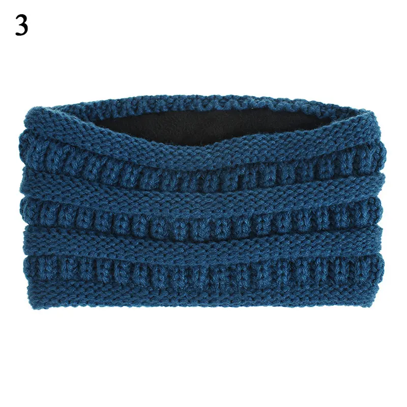 Вязаная крючком бархатная повязка для волос однотонные плотные головные уборы