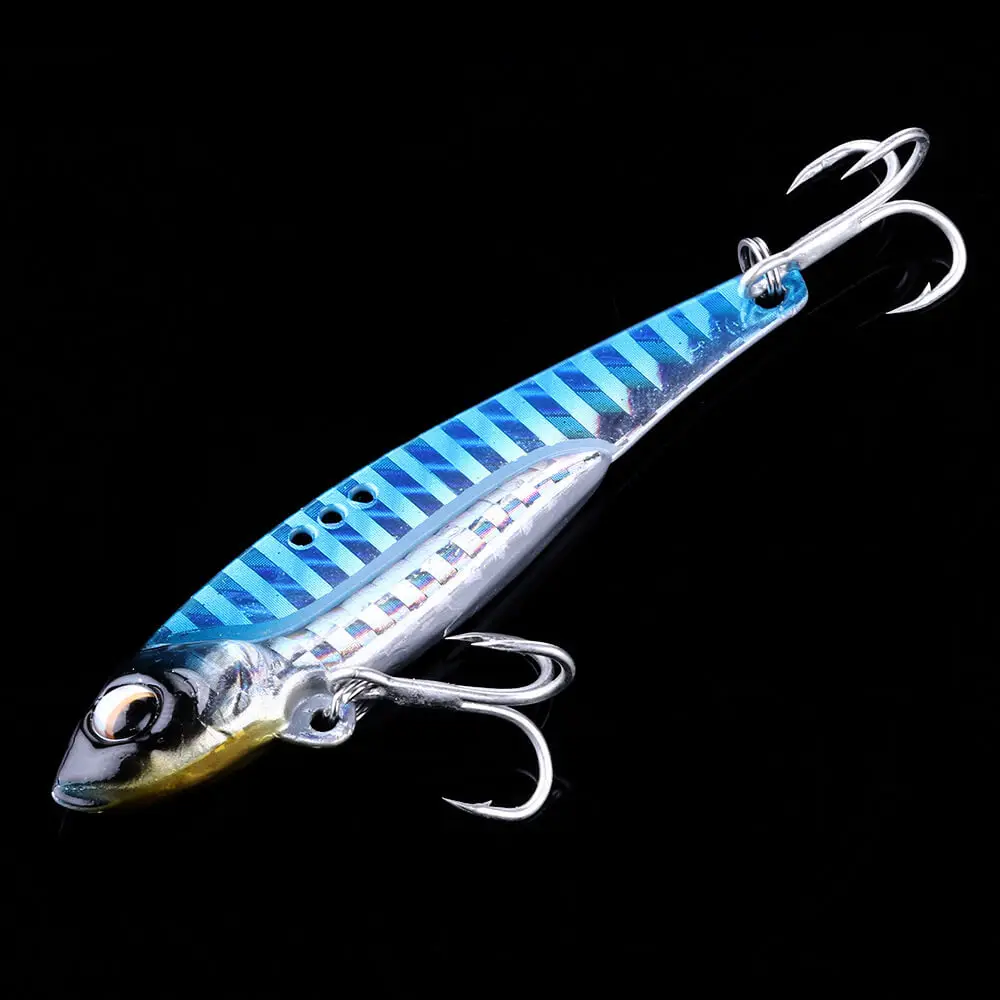 

5pcs Fishing Lures Fishing Jig Jigging Metal Vib Lure Lead Spoon Bass Snakeheaded Vibe Vibrations Sinking Artificial Hard Bait