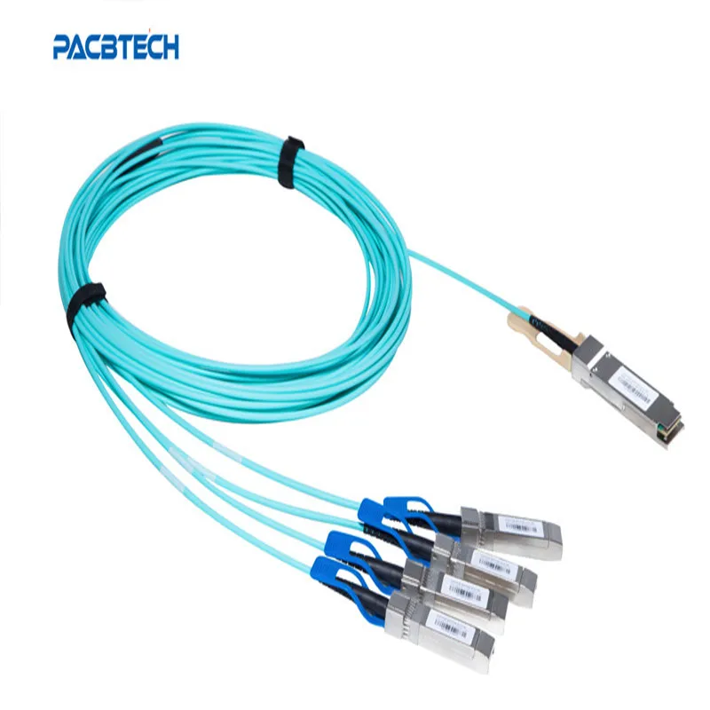 

Data center 100G AOC QSFP28 to 4x25G SFP28 Breakout AOC Active Optical Cable