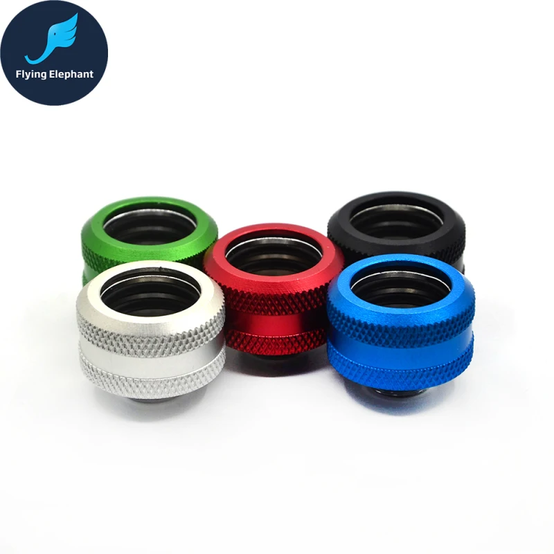 Жёсткий трубчатый Компрессионный фитинг OD 16 мм ручная затяжка 3 круга 5 цветов для