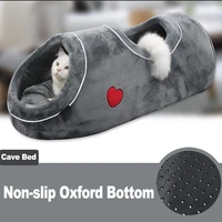 cave cat bed for cats house basket tunnel cat basket comfortable soft pet bed for cats accessories funny cat bed house kitten