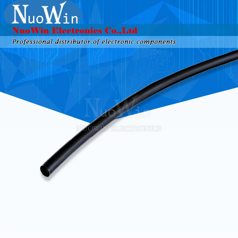 1 Meter/lot 2:1 Black 0.6mm 0.8mm 1mm 1.5mm 2mm 2.5mm 3mm 3.5mm 4mm 4.5mm Heat Shrink Heatshrink Tubing Tube Sleeving Wrap Wire |