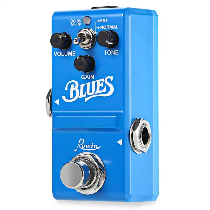 Rowin Guitar Effect Pedal Blues Style Overdrive Box True Bypass Design Aluminum Alloy Housing |