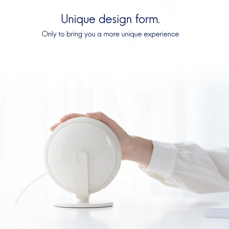 

USB Bladeless Fan Small Personal Desktop Table Fan with Strong Wind Quiet Operation Portable Mini Fan for Office