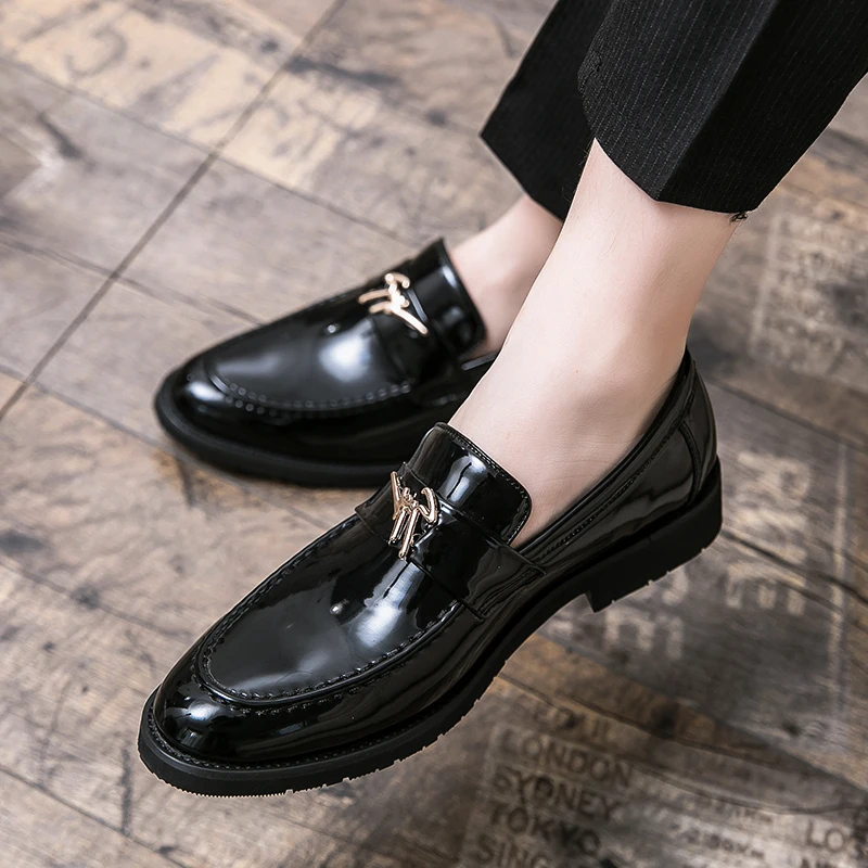 

Men Shoes Loafers Summer Leather Shoes Men Fashion For Casual Male Italian Patent Man Dress Mens Formal Office Men's Moccasins