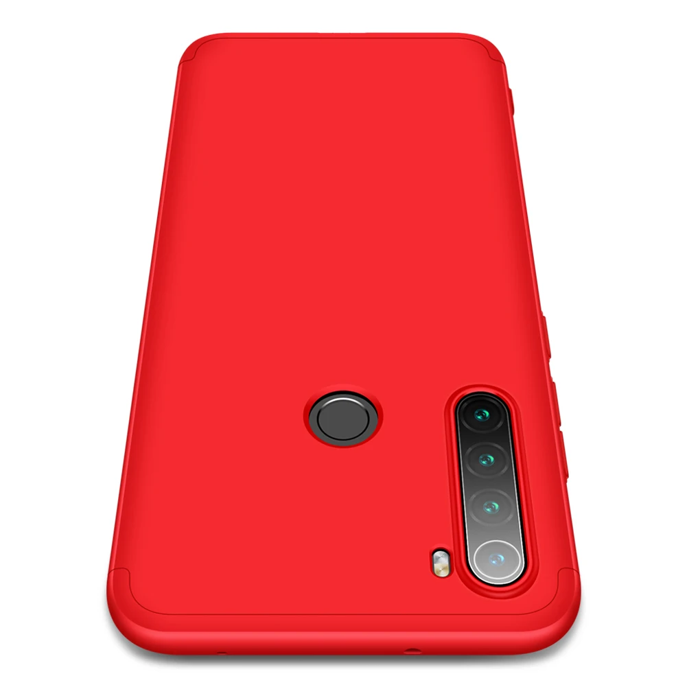 Красный Чехол для Red mi Note 8T для Xiaomi mi 9T mi 9T mi 9 SE 8 Lite A3 чехол для Red mi Note 7 8 PRo 8A 360 градусов полный защитный чехол - Цвет: Красный