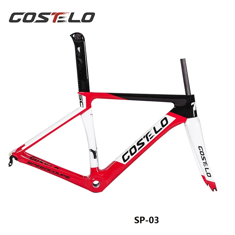 Costelo Speedcoupe карбоновая рама для шоссейного велосипеда Costelo велосипедная Рама Bicicleta карбоновая рама 48 51 54 56 - Цвет: SP-03