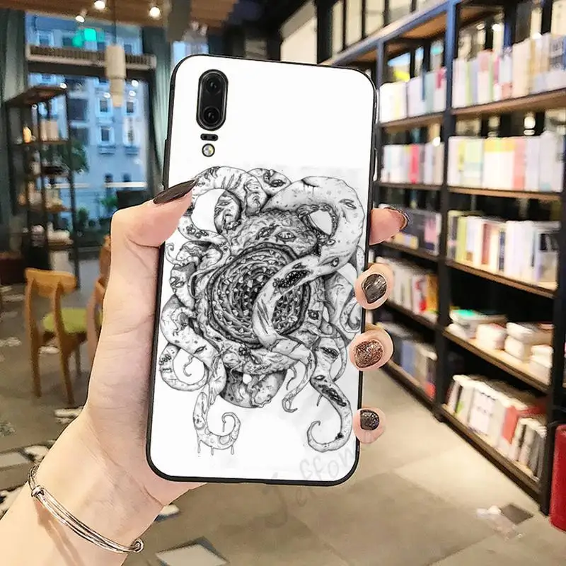 

cool lovecraft film festival universal Phone Case For Huawei honor Mate P 10 20 30 40 Pro 10i 9 10 20 8 x Lite