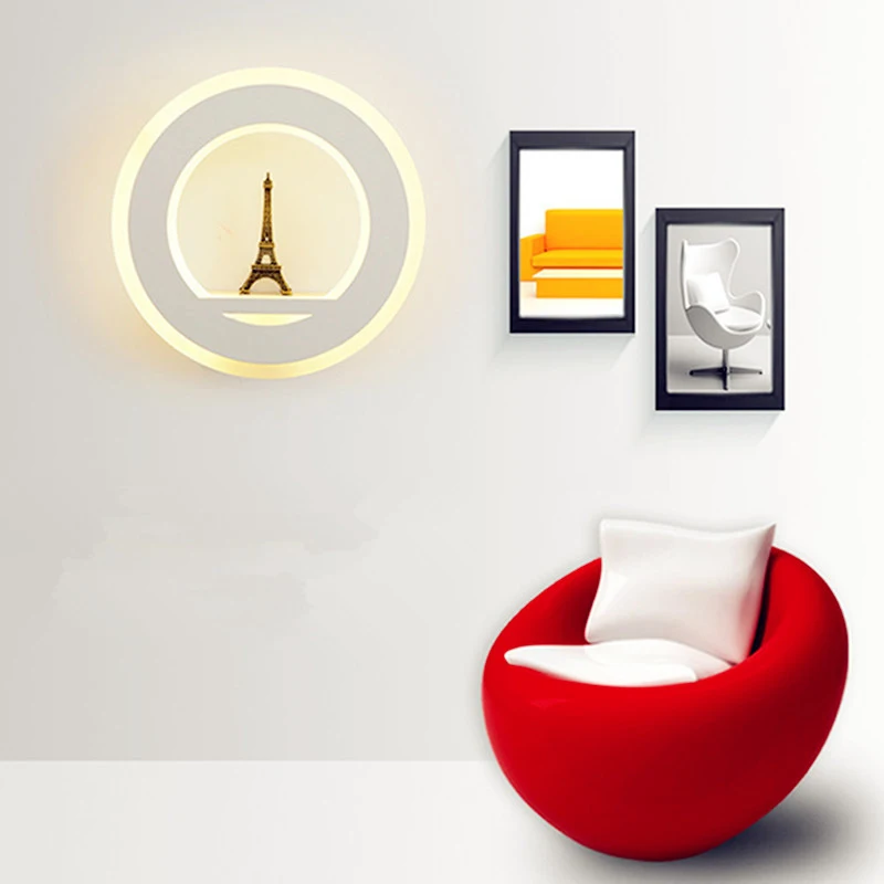 19 Вт современный декоративный светодиодный настенный светильник в виде башни