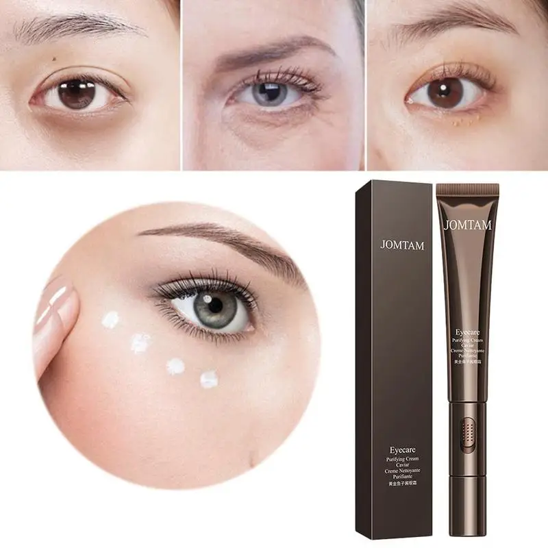 Электрический роликовый массажер для кожи вокруг глаз 24 к с золотой икрой