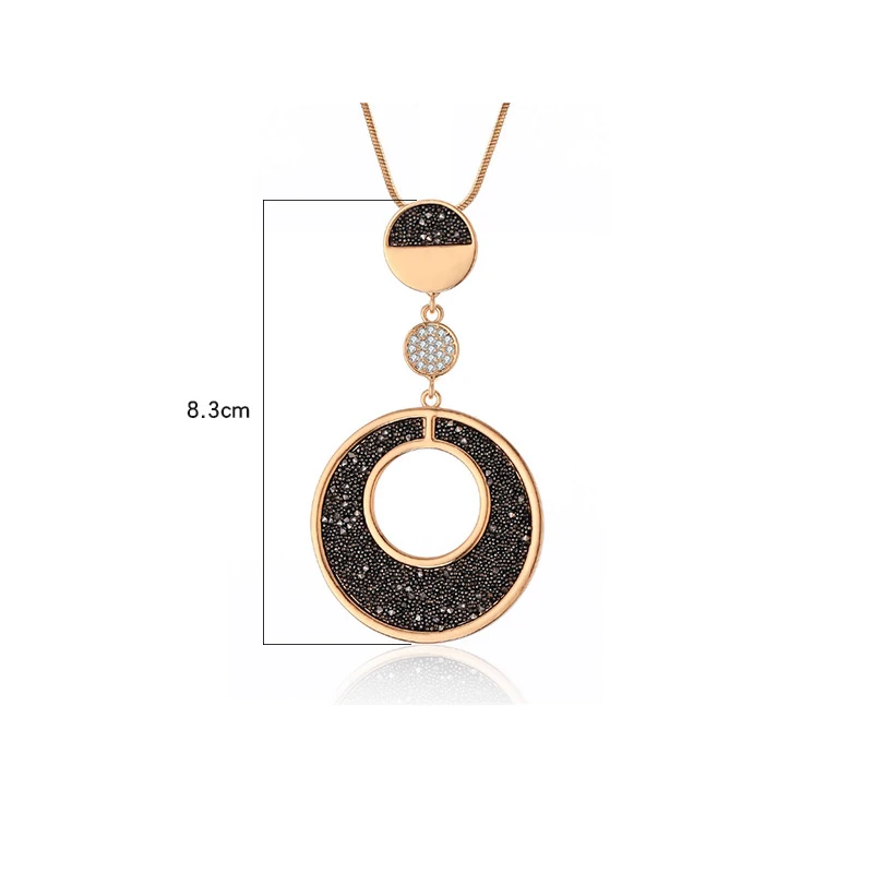 

BOAKO Hollow Round Necklace For Women 2020 Fashion Jewelry Necklace Charms Chains For Jewelry Choker Bijoux Femme #Hh