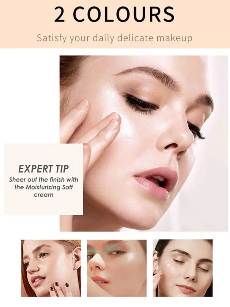 

2 Colors Bottle Liquid Foundation Light And Thin Concealer Hold Makeup Liquid Foundation Isolation BB Cream Liquid Foundation