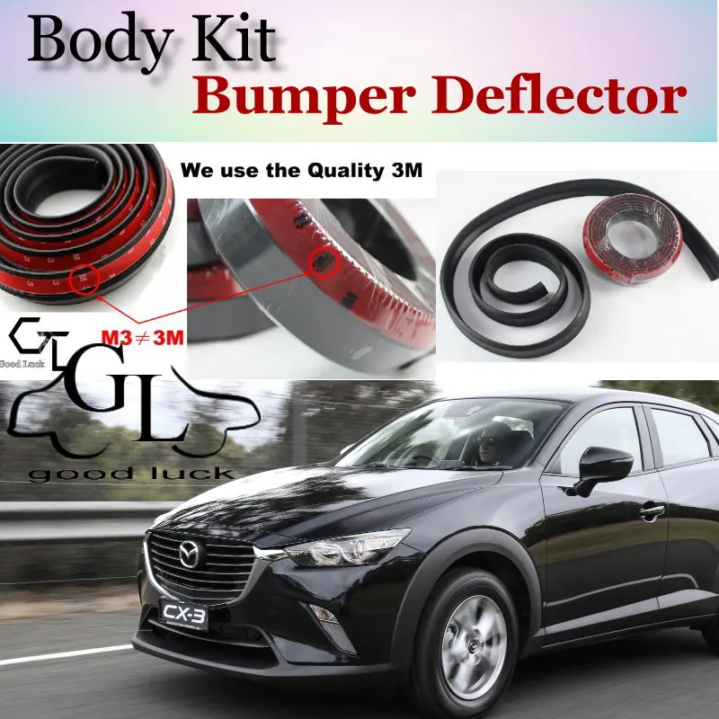 Для Mazda CX3 CX 3 Akari дефлектор бампера/переднего спойлера автомобиля устойчивый к